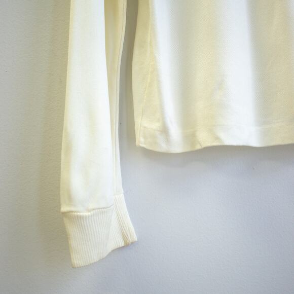 Vintage Cream Tall Mock Neck Long Sleeve Top Size Large - Picture 2 of 5